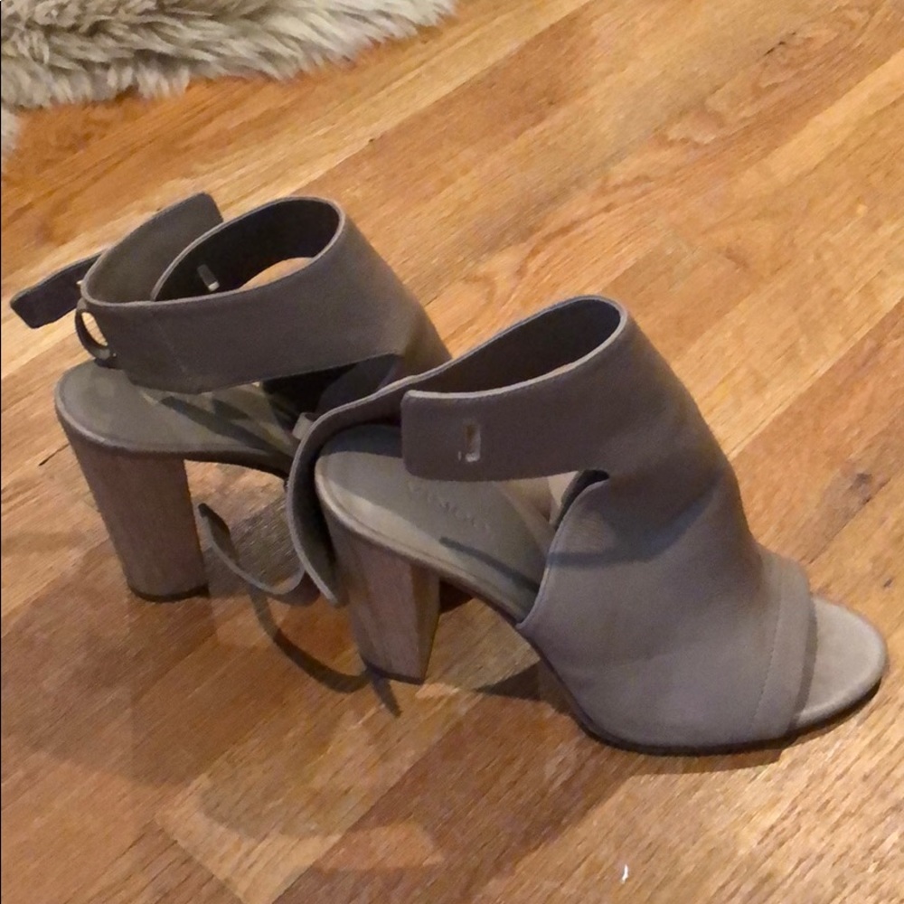 Vince open toe booties